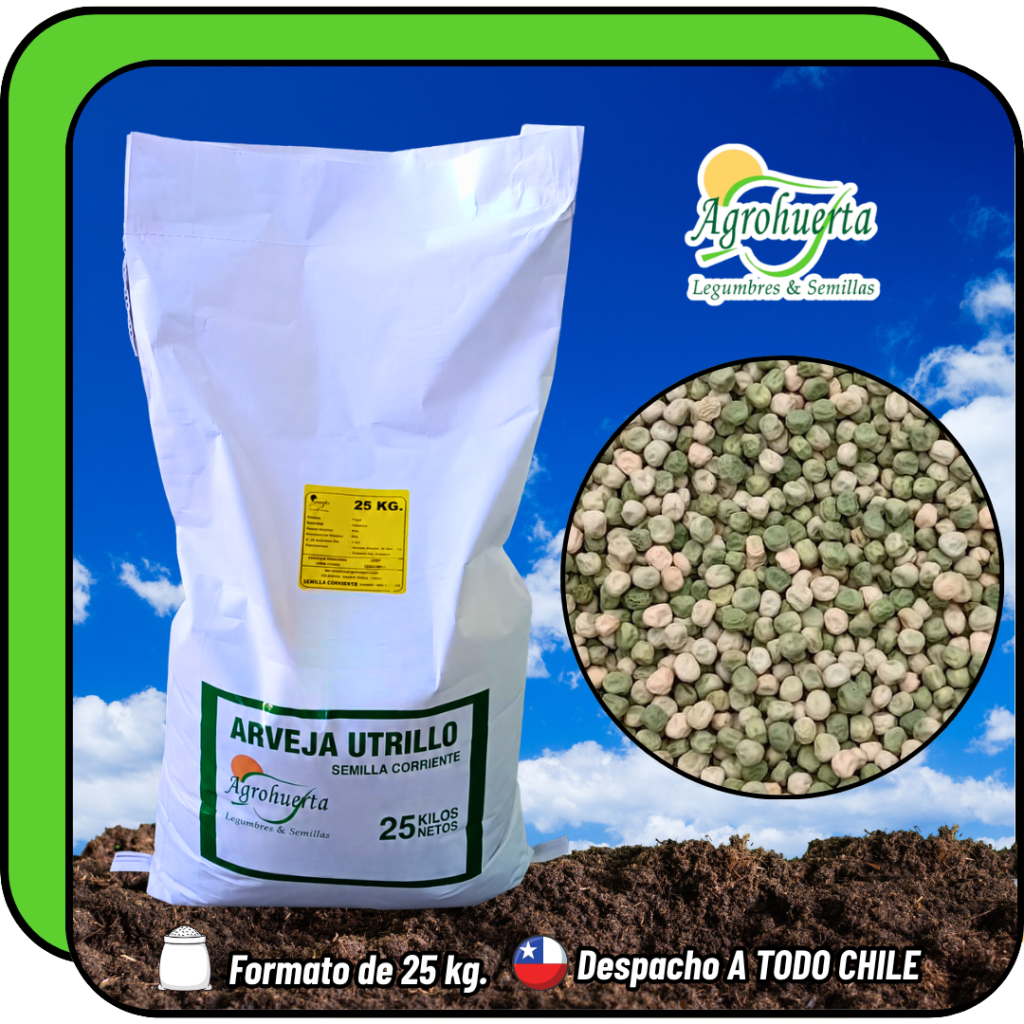 Semilla de Arveja Utrillo en bolsa de 25 kg